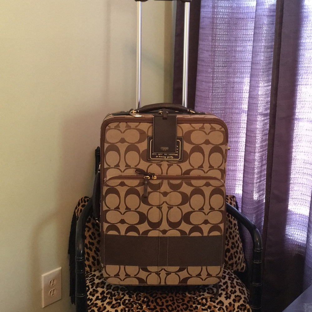 Authentic Coach carry on luggage